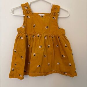 Hanna Andersson Golden Floral Baby Dress